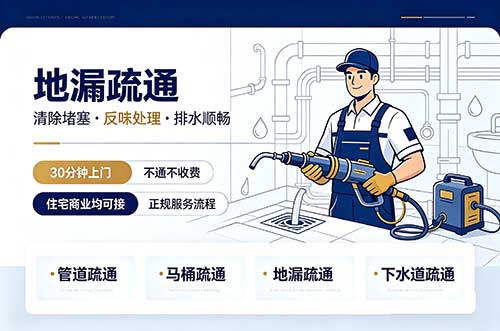 咸阳地漏疏通